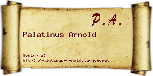 Palatinus Arnold névjegykártya