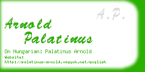 arnold palatinus business card